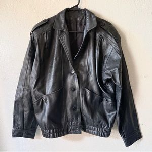 Vintage Lamb Skin Leather Jacket